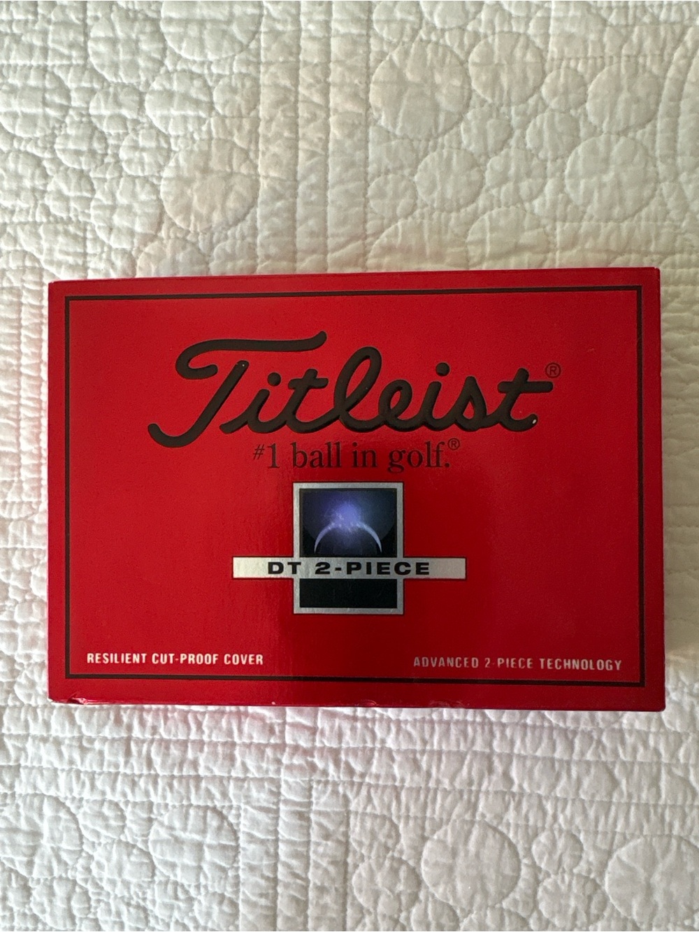 Titleist Men's Red and Black DT 2-Piece Golf Ball Box